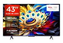 TCL 108 cm (43 inches) 4K Ultra HD Smart QLED Google TV 43C655 (Black)