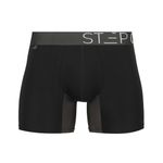 STEP ONE | Mens Bamboo Trunk (Shorter) | Anti Chafe, Moisture Wicking Underwear for Men | Black Currants | S