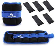 Fragraim Adjustable Ankle Weights 1-5 LBS Pair with Removable Weight for Jogging, Gymnastics, Aerobics, Physical Therapy, Resistance Training|Each 0.5-2.5 LBS, Total 5LBS, Blue