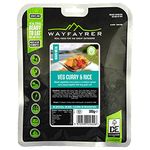 Wayfayrer Vegetable Curry & Rice 300g Ready to Eat, Hot or Cold, Meal Pouch Recommended for Duke of Edinburgh's Award Expeditions, Camping, Hiking, Fishing and Outdoor Adventures