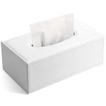 KINGFOM™ Rectangular PU Leather Facial Tissue Box Tissue Holder for Home Office, Car Automotive Decoration