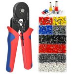 Flintronic Crimping Plier Set, Crimping Tool with 1800Pcs Wire Ferrules kit, Crimp Plier Wire End Ferrules Set Electrical Connectors, Insulated Wire Terminal Crimping Tool Kit with Portable Box