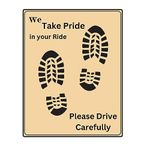 Car Accessories 110 GSM Paper Car Disposable Foot Mat for Passenger Car, Bus, Van, Truck, Crew Cab, Trailer, SUV, ATV (Brown, 18 x 23 Inches) (Pack of 50)