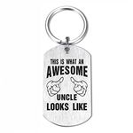 Uncle Gifts, This is What an Awesome Uncle Looks Like Keychain Gift for Uncle