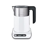 Bosch Styline TWK8631GB Variable Temperature Cordless Kettle, 1.5 litres,3000W - White