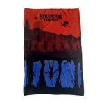 Character World Official Stranger Things Fleece Blanket | Super Soft Warm Throw, Midnight Upside Down Design | Perfect For Home, Bedroom, Sleepovers & Camping | Size 100 x 150cm