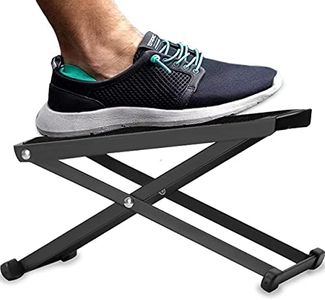 Guitar Foot Rest Height Adjustable Guitar Footstools/Folding FootstoolPedal (Black)