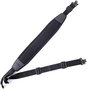 HUNTPAL 2 Point Gun Sling Shotgun Rifle Sling with Removable Metal Swivels, Neoprene Stretch Shoulder Padded Rifle Shotgun Corssbow Bow Gun Strap with Thumb Loop