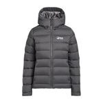 NORTH RIDGE Women's Tech Down II Jacket with Adjustable Hood & 550 Fill Power Down, Water Repellent, Durable Ripstop Fabric, Puffer Winter Coat (UK, Numeric, 16, Regular, Regular, Grey)