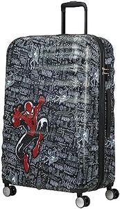 American Tourister Wavebreaker Disney - Spinner, Multicolour (Spiderman Sketch), L(77 cm - 96 L), Spinner