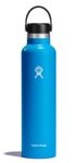 HYDRO FLASK - Water Bottle 709 ml (24 oz) - Vacuum Insulated Stainless Steel Water Bottle with Leak Proof Flex Cap and Powder Coat - BPA-Free - Standard Mouth - Pacific