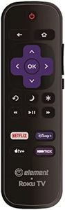 OEM Replacement Remote Control Compatible with All Element Roku TV Smart 4K Ultra HDTV 【Only Works with Element Roku TV, Not for Roku Stick and Roku Box】 (Netflix/Disney Plus/Apple TV+ / HBO Max)