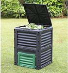 Large Garden Composter Bin Organic Waste Compost Converter Eco Friendly - 300L, Flat Packed