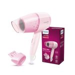 Philips Hair Dryer Bhc017/00 Thermoprotect 1200 Watts with Air Concentrator + Diffuser Attachment - Pink