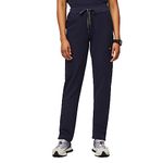 FIGS YOLA High Waisted Skinny Scrub Pants for Women, Navy, X-S Tall