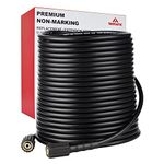 YAMATIC Pressure Washer Hose 100FT 1/4" Kink Resistant M22 Brass Fitting Power Washer Hose Replacement for Ryobi, Troy Bilt, Greenworks, Craftsman & More High PressureWashers, 3200 PSI