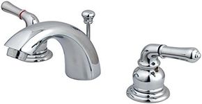 Elements of Design Victorian EB951 Mini Widespread Lavatory Faucet with Retail Pop-Up, 4-Inch to 8-Inch, Polished Chrome