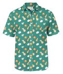 Tipsy Elves Men’s Do You Even Squash Bro Button Down - Funny Turkey Day Aloha Shirt Size X-Large