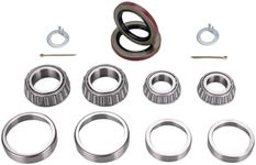 Xintre Pack of 2 Boat Trailer Axles Bearing Kits 25580 14125A Trailer Hub Wheel Bearing Kit with Double Lip Grease Seals Fits for 10-36 22333TB 5200-7000 Lbs Tandem Axles