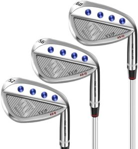 Yamato Full Face Golf Wedge Set or Individual Golf Wedges 50/52/54/56/58/60 Forged Golf Gap Wedge Sand Wedge Lob Wedge Golf Clubs Milled Face (Stainless Steel, B01, Regular, Right)