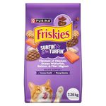 Friskies Surfin' & Turfin' Dry Cat Food - 7.26 kg Bag