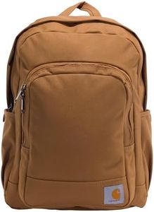 CARHARTT Essentials Backpack with 17-inch Laptop Sleeve for Travel, Work and School, Carhartt Brown