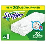 Swiffer Floor Cleaner Dust Wipes Refill Capture/Dust Holding 20 Units