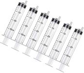 6 Packs Plastic Syringe with Measurement, No Needle Suitable for Scientific Labs, Measuring, Watering, Refilling (30ml)