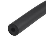 sourcing map Foam Tubing for Handle Grip Support, Pipe Insulation Outside Pipe Lagging, 3mm(1/8") ID 12mm(1/2") OD 1m Black