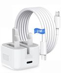 MAXZIQF iPhone Fast Charger Plug and Cable, [MFi Certified] 20W PD USB-C Power Adapter Type C Plug with 2M USB-C Cable for iPhone 14/14 Plus/14 Pro Max/13/12/11/XS/XR/XS/8,iPad,AirPods