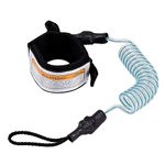 Surfboard Leash Paddleboard Wrist Leash 5 mm 5 ft BodyBoard Surf Rope for Standup Paddle Board Shortboard Blue