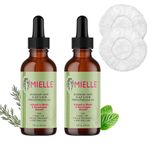 Rosemary Mint Hair Oil, Pack of 2, with Masole Shower Caps