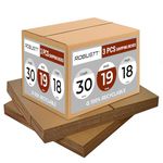 Robustt 5 Ply 30"X19"X18" Cardboard Boxes for Packaging (Pack of 3) | Brown Corrugated Box for Packing | Shipping | Home Shifting | Parcel | Courier Packing box | Large Carton Box