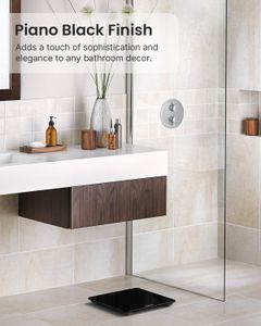 RENPHO Digital Bathroom Scale – High Precision, LED Display, Black