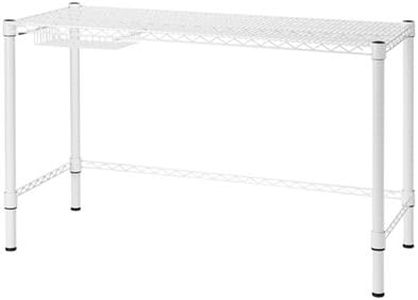 DormCo Suprima Heavy Duty Carbon Steel Desk - Standard Size - White