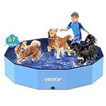 VISTOP Foldable Dog Pool, Hard Plas