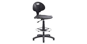 SEATING WORKS POLYURETHANE DRAUGHTSMAN OFFICE HIGH PU WIPEABLE INDUSTRIAL LAB CHAIR