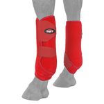 Tough-1 Vented Sport Boots Front Medium Red