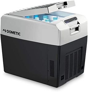 DOMETIC Tropicool TCX 35 Portable Thermoelectric Cool Box, 33 Litre Mini Fridge 12 V / 230 V, Black, White