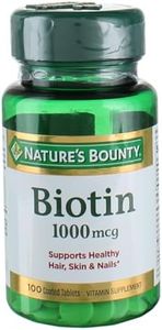 Nature's Bounty Biotin 1000 mcg, 100 Tablets