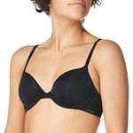 Calvin Klein Women's Perfectly Fit Flex Lightly Lined Demi Bra, Black, 34A