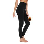 SIMIYA Womens Thermal Leggings, High Waisted Long Johns for Ladies, Winter Thermal bottoms Pants for Walking Skiing and Daily Wear (L/XL,Black)