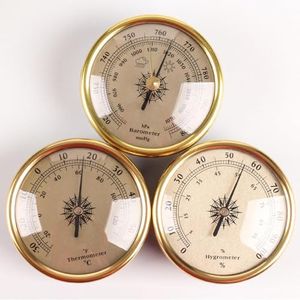 3Pcs Barometer Thermometer Hygrometer,Wall Hanging Analog Weather Station,2.83 in Portable Outdoor Barometer Set,Suitable for Hotels,Warehouses,Offices,Factories(No Battery Needed)