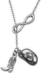 BEKECH Cowgirl Jewelry Boots and Bling It's a Cowgirl Thing Bangle Bracelet with Western Wild West Cowgirl Texas Boot Charm Equestrian Gift Horse Lover Gift, Small, Stainless Steel, alloy