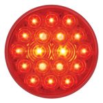 Grand General 76452 Fleet Red 4" Round 18-LED Stop/Turn/Tail Sealed Light