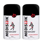 MEDISTIK Extra Strength Pain Relief Stick. Long Lasting Topical Pain Reliever for Backache, Arthritis Muscle & Joint Pain, 58g, Pack of 2