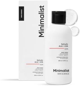 Minimalist 2% Salicylic Acid + LHA Body Wash | For Body Acne, Un-even, Rough & Bumpy Skin | Sulphate (SLS), Dye, & Fragrance Free | Shower Gel For Women & Men | 200 ml