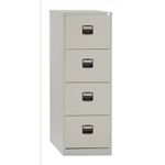 New , Trexus Filing Cabinet Steel Lockable 4-Drawer W470xD622xH1321mm Grey