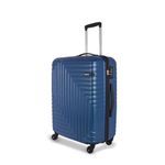 American Tourister Ivy Nxt 68Cm Medium Hardside Polycarbonate 4 Wheel Spinner Check-in Suitcase with Multi-Stage Telescopic Trolley and Mounted TSA Lock for Women & Men - Blue