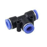 sourcing map 10MM Pneumatic Quick T-Connector Tee Push in Fittings